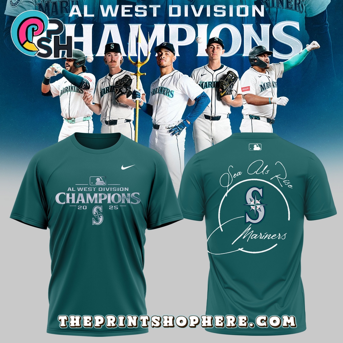 Seattle Mariners Playoff 2025 October Baseball Hoodie Seattle Mariners Playoff 2025 October Baseball Hoodie