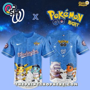 Washington Nationals x Pokémon GO Night Jersey