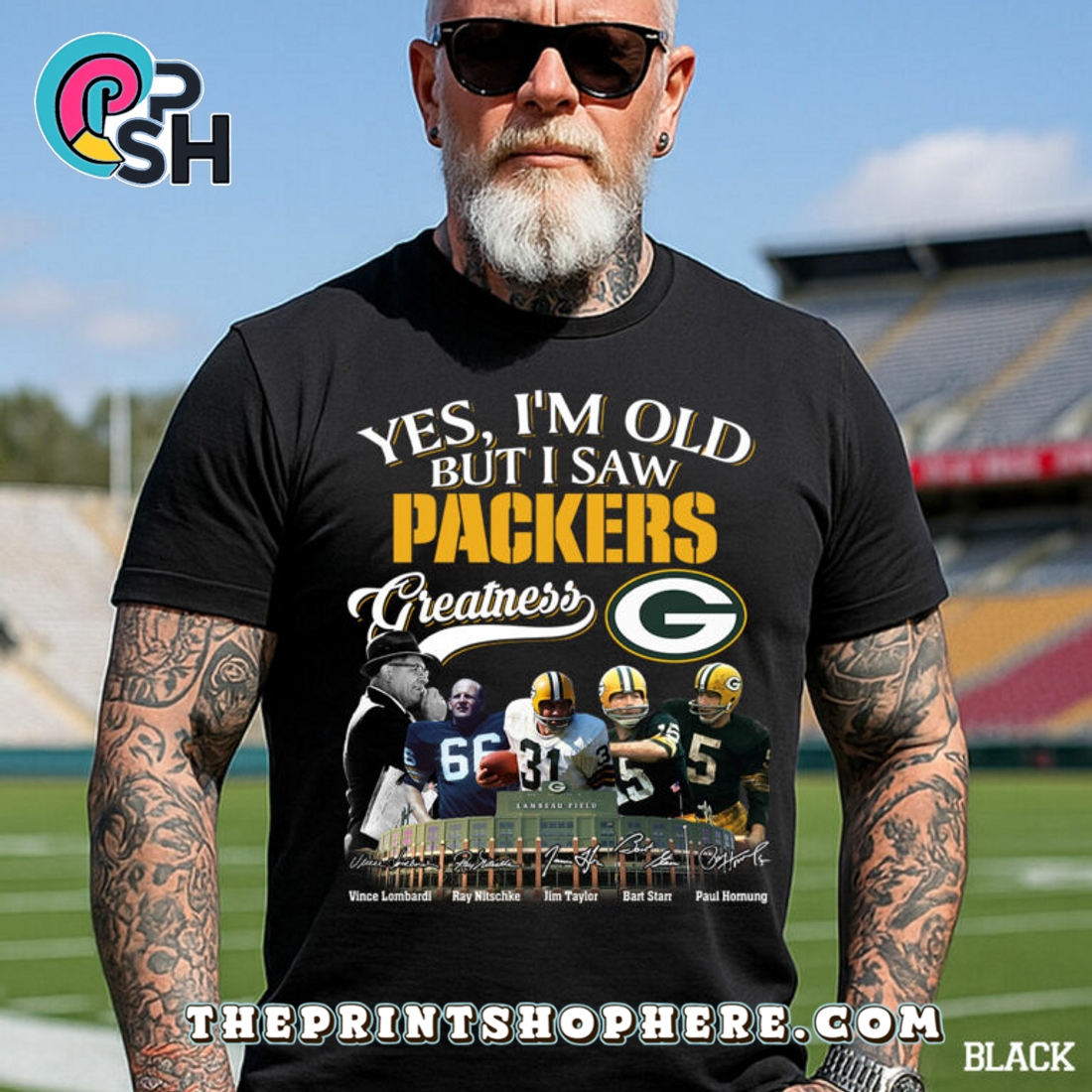 Yes, I’m Old But I Saw Green Bay Packers Greatness T-Shirt Yes, I’m Old But I Saw Green Bay Packers Greatness T-Shirt