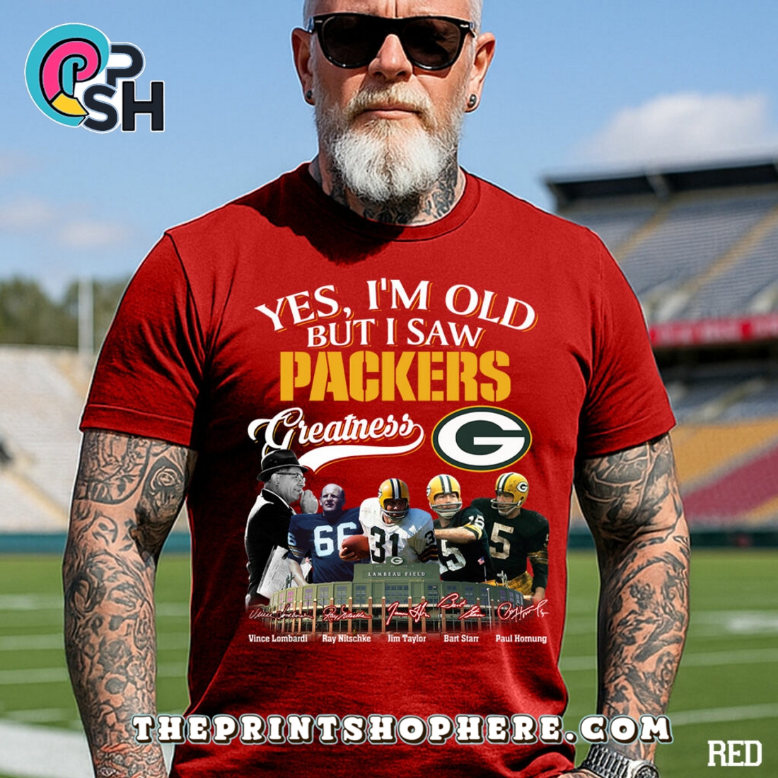 Yes, I’m Old But I Saw Green Bay Packers Greatness T-Shirt Yes, I’m Old But I Saw Green Bay Packers Greatness T-Shirt