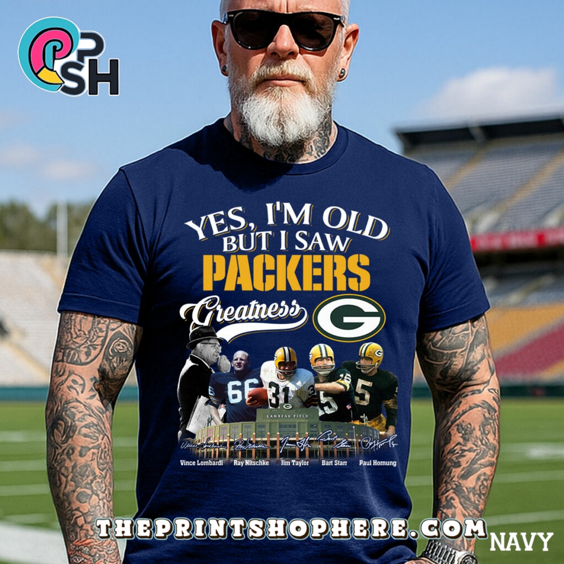 Yes, I’m Old But I Saw Green Bay Packers Greatness T-Shirt Yes, I’m Old But I Saw Green Bay Packers Greatness T-Shirt