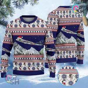 All Nippon Airways B747-400D Snoopy Christmas Knitted Sweater