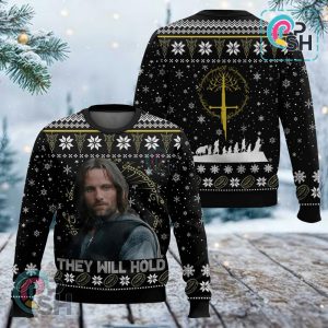 Aragorn They Will Hold The Lord Of The Rings Christmas Knitted Sweater