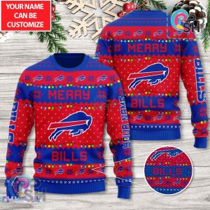 Custom Buffalo Bills Christmas Ugly Sweater 2025