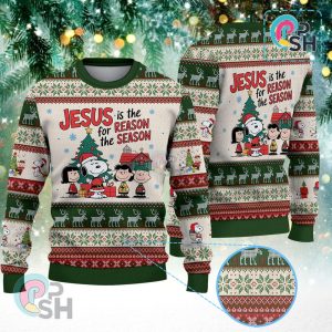 Jesus Is The For Reason the Season Christmas Knitted Sweater