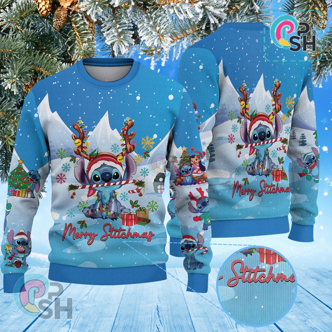 Merry Stitchmas Christmas Knitted Sweater Merry Stitchmas Christmas Knitted Sweater