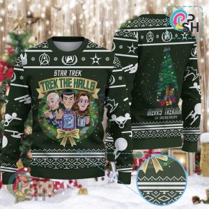 Merry Trekmas Live Long And Prosper Christmas Knitted Sweater