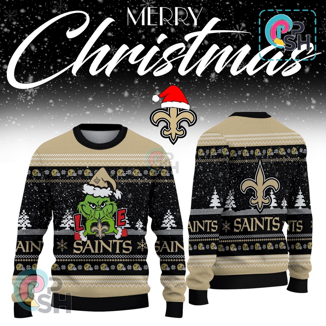 New Orleans Saints Limited Ugly Christmas Sweaters New Orleans Saints Limited Ugly Christmas Sweaters