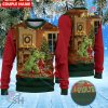 Personalized Grinch Couple Christmas Knitted Sweater