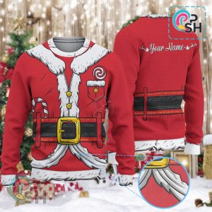 Personalized Santa Claus Christmas Knitted Sweater
