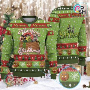 Shrek Merry Christmas Knitted Sweater