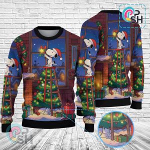 Snoopy Christmas Knitted Sweater