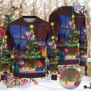 Snoopy Tree Christmas Knitted Sweater
