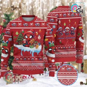 Spiderman Christmas Knitted Sweater