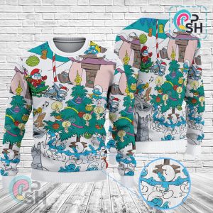 The Smurf Christmas Knitted Sweater