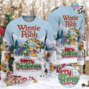 Winnie The Pooh Christmas Knitted Sweater