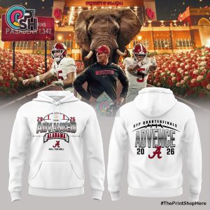 Alabama Way Back To Advance White Hoodie, Pants