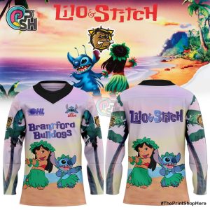 Brantford Bulldogs Lilo & Stitch Limited Edition Hockey Jersey