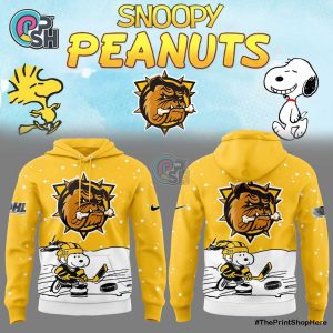 Brantford Bulldogs x Snoopy and Peanuts Combo Hoodie, Pants