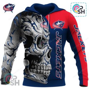 Columbus Blue Jackets Skull Fury Hoodie