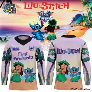 Flint Firebirds Lilo & Stitch Limited Edition Hockey Jersey