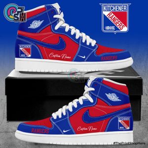 Kitchener Rangers Custom Name Air Jordan 1 Shoes