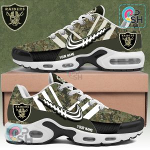Las Vegas Raiders Salute to Service Limited Edition Air Max Plus