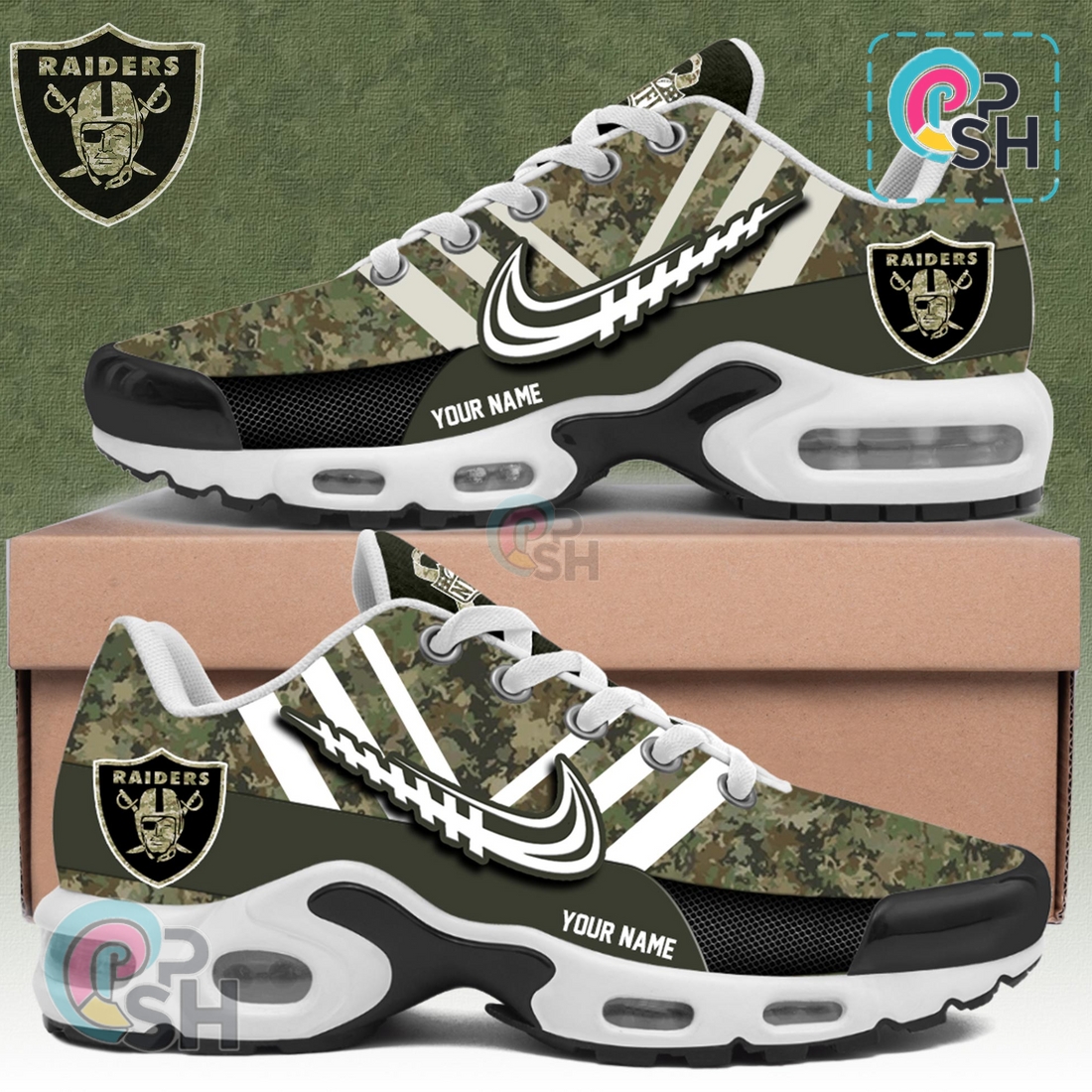 Las Vegas Raiders Salute to Service Limited Edition Air Max Plus Las Vegas Raiders Salute to Service Limited Edition Air Max Plus