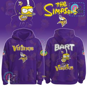 Minnesota Vikings NFL The Simpson Limited Edition Hoodie And Cap
