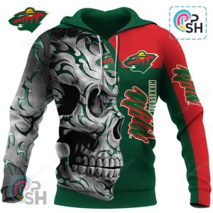 Minnesota Wild Skull Fury Hoodie