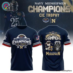 Navy Midshipmen Back-to-Back CIC Trophy Champions Hoodie