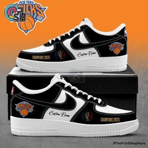 New York Knicks Emirates 2025 Champions Black Air Force 1