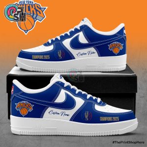 New York Knicks Emirates 2025 Champions Blue Air Force 1