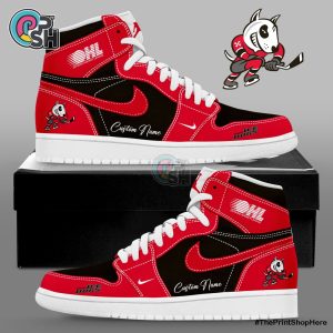Niagara IceDogs Custom Name Air Jordan 1 Shoes
