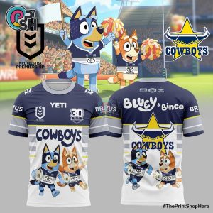 NQ Cowboys x Bluey and Bingo Shirt