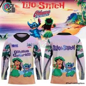 Oshawa Generals Lilo & Stitch Hockey Jersey