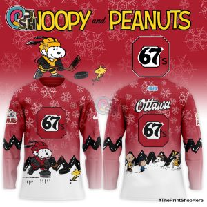 Ottawa 67’s Snoopy and Peanuts Hockey Jersey