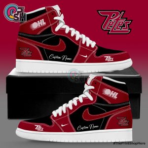 Peterborough Petes Custom Name Air Jordan 1 Shoes