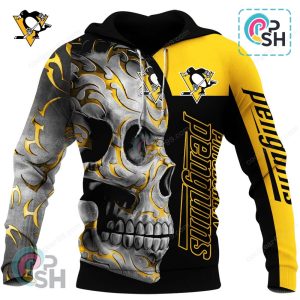 Pittsburgh Penguins Skull Fury Hoodie