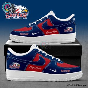 Saginaw Spirit Custom Name Air Force 1 Shoes