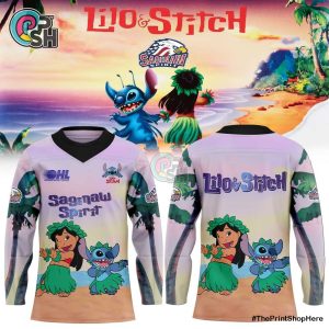 Saginaw Spirit Lilo & Stitch Hockey Jersey