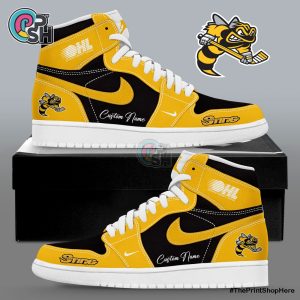 Sarnia Sting Custom Name Air Jordan 1 Shoes