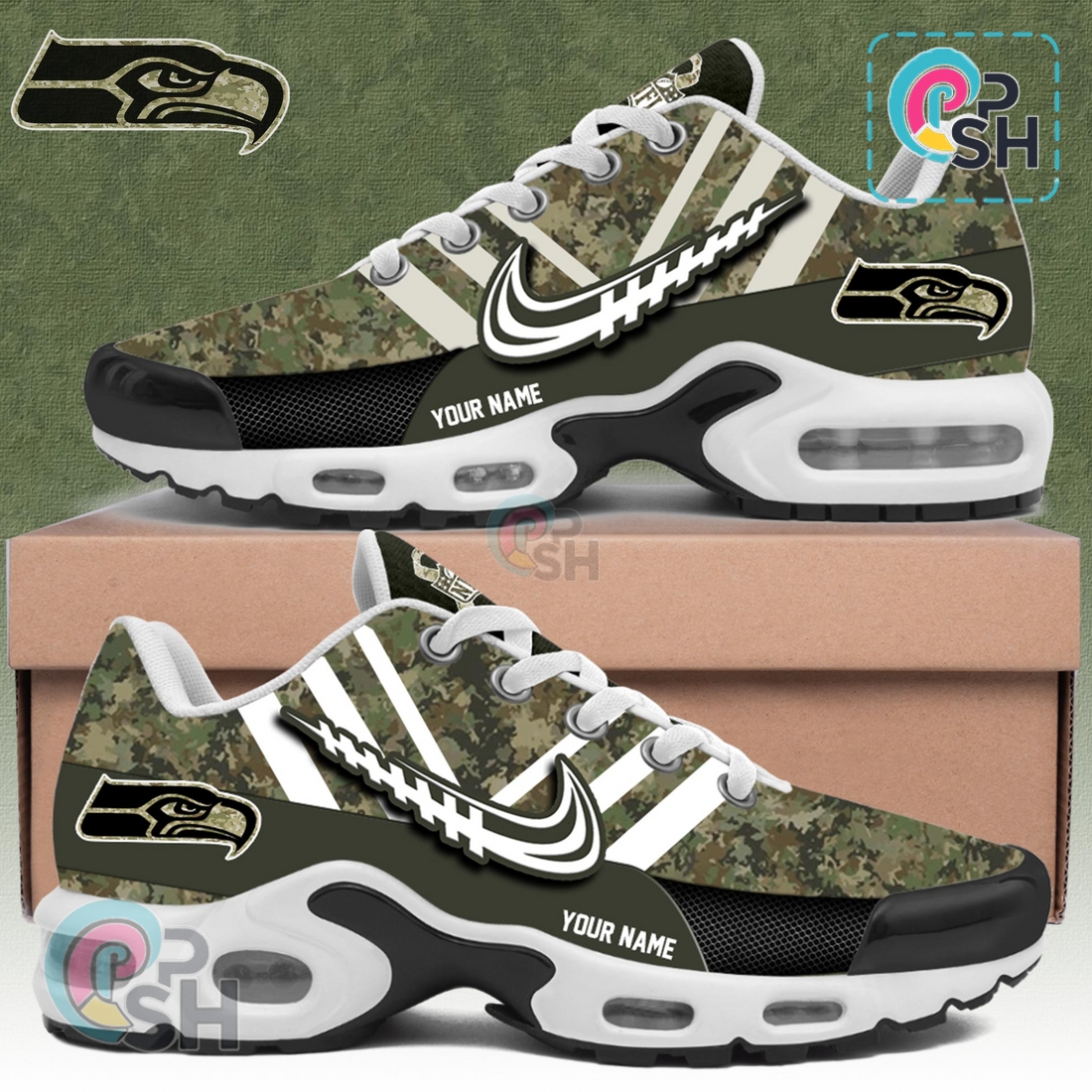 Seattle Seahawks Salute to Service Limited Edition Air Max Plus Seattle Seahawks Salute to Service Limited Edition Air Max Plus