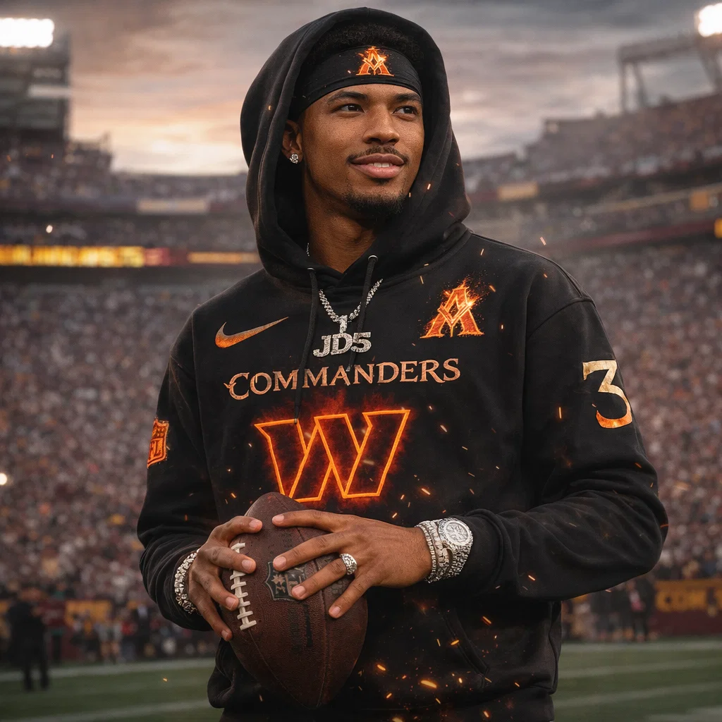 Washington Commanders NFL x Avatar Hoodie and Pants - Premium Fan Gear with Fiery Avatar Design